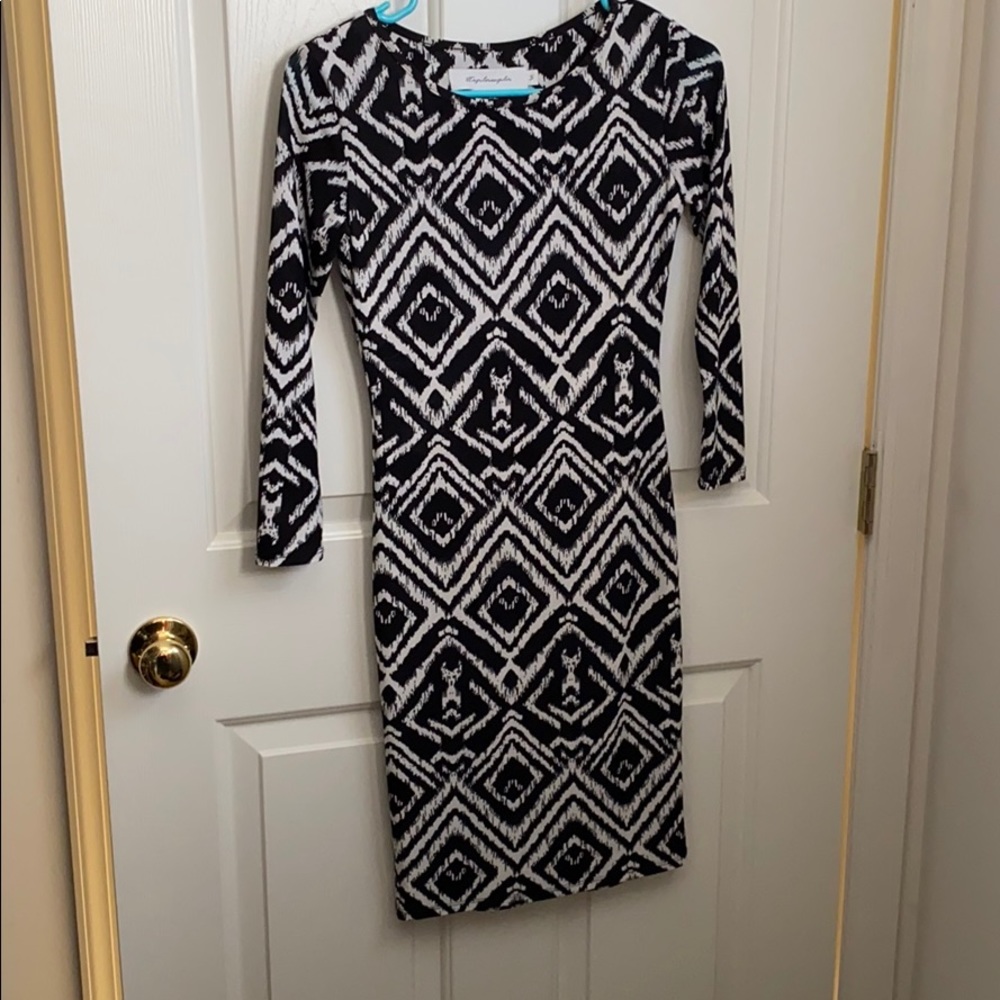 3/4 sleeve pattern dress